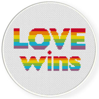 Charts Club Members Only: Love Wins Cross Stitch Pattern