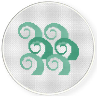 Charts Club Members Only: Swirls Cross Stitch Pattern