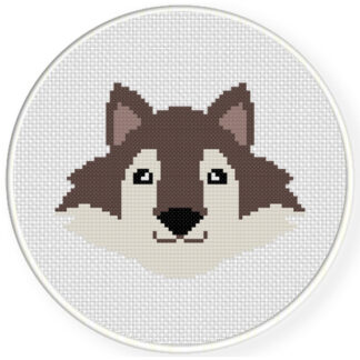 Wolf Head Cross Stitch Pattern