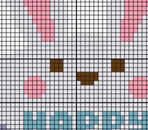 Charts Club Members Only: Happy Easter Bunny Cross Stitch Pattern ...