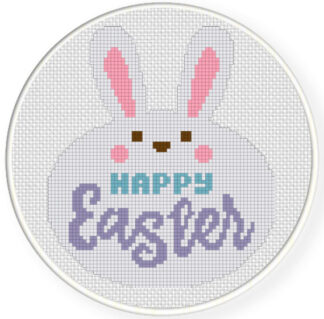Charts Club Members Only: Happy Easter Bunny Cross Stitch Pattern
