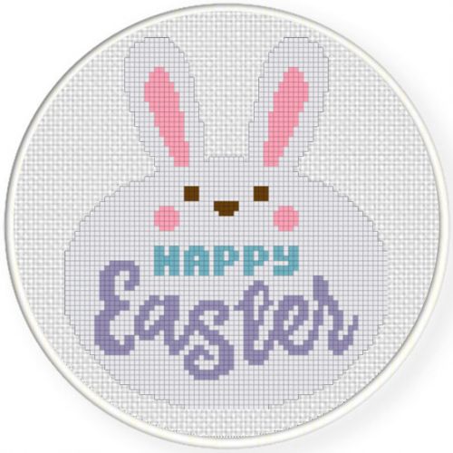 Charts Club Members Only: Happy Easter Bunny Cross Stitch Pattern ...