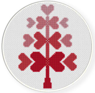 Heart Tree Stitch Pattern