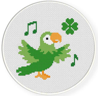 Lucky Parrot Cross Stitch Pattern