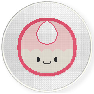 Pink Bib Cross Stitch Pattern