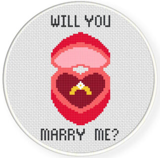 Charts Club Members Only: Will You Marry Me Cross Stitch Pattern