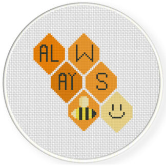 Always Bee Happy Cross Stitch Pattern