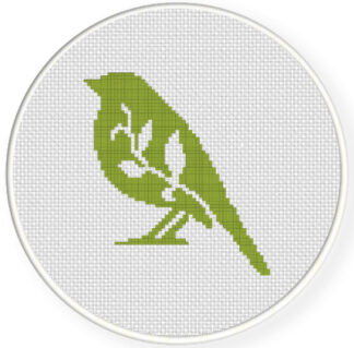 Bird Foliage Cross Stitch Pattern