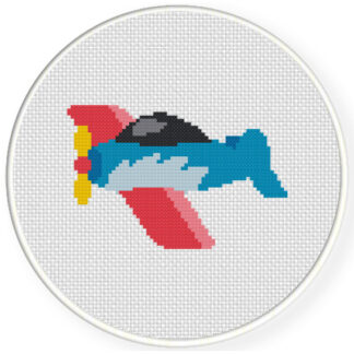 Charts Club Members Only: Cute Little Plane Cross Stitch Pattern