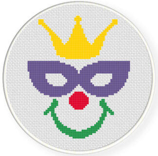 Charts Club Members Only: Happy Carnival Clown Cross Stitch Pattern