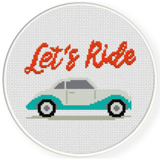 Charts Club Members Only: Lets Ride Cross Stitch Pattern
