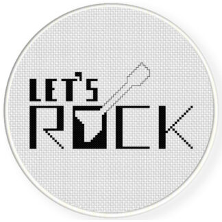 Lets Rock Cross Stitch Pattern