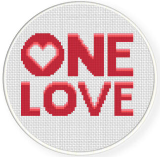 One Love Cross Stitch Pattern