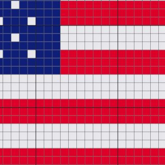 US Flag Map Cross Stitch Pattern – Daily Cross Stitch