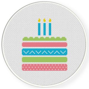 Yummy Birthday Cake Cross Stitch Pattern – Daily Cross Stitch