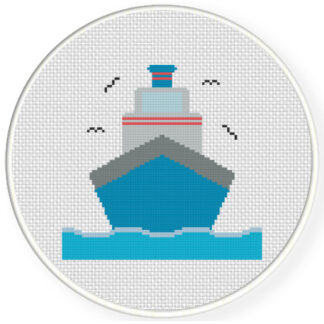 Big Ship Cross Stitch Pattern