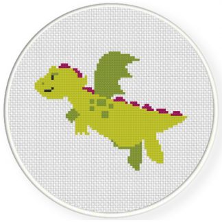 Charts Club Members Only Flying Dragon Cross Stitch Pattern Daily Cross Stitch