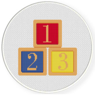 123 Blocks Color Cross Stitch Pattern