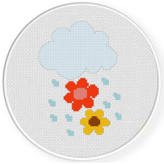 April Shower Cross Stitch Pattern