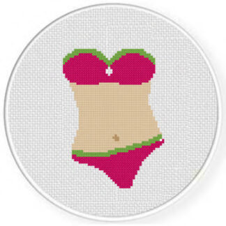 Bikini Bod Cross Stitch Pattern
