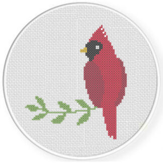 Cardinal Bird Cross Stitch Pattern