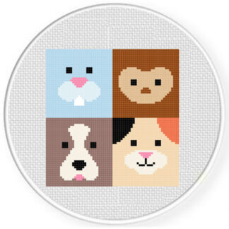 Cute Pet Quilt Cross Stitch Pattern