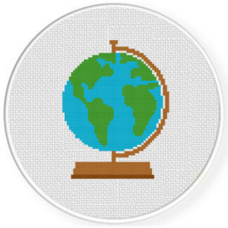 Earth Globe Stitch Pattern