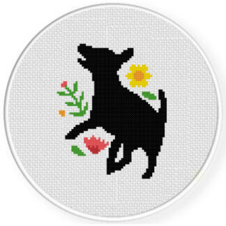 Charts Club Exclusive: Floral Puppy Stitch Pattern