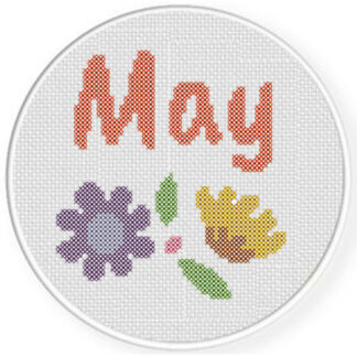 Charts Club Members Only: May Flowers Cross Stitch Pattern