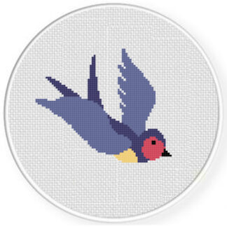 Charts Club Members Only: Swallow Bird Cross Stitch Pattern