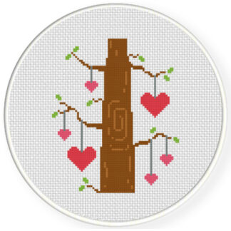 Charts Club Members Only: Tree Trunk Cross Stitch Pattern