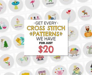 Kids Sparklers Parade Cross Stitch Pattern – Daily Cross Stitch