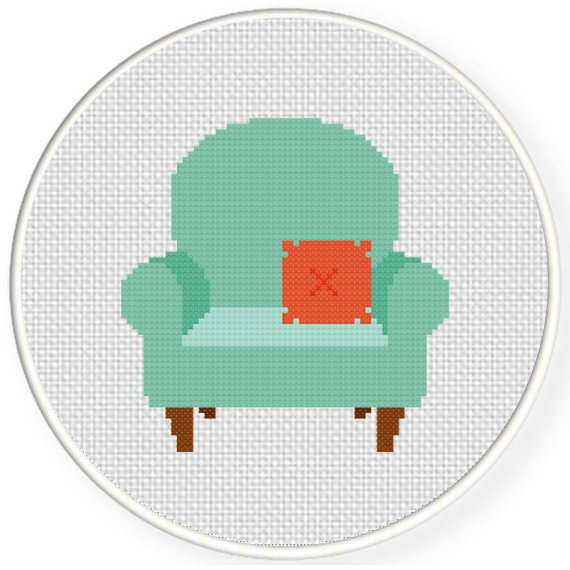 Cute Chair Stitch Pattern – Daily Cross Stitch