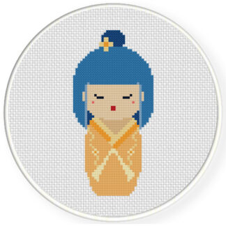 Cute Japanese Geisha Stitch Pattern