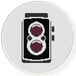 Cute Vintage Camera Stitch Pattern