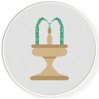 Fountain Cross Stitch Pattern