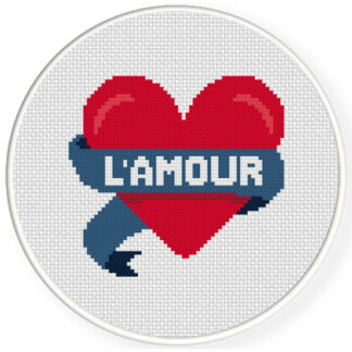 L'amour Cross Stitch Pattern