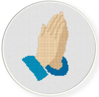 Praying Hand Cross Stitch Pattern