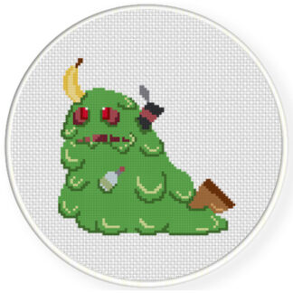 Slime Monster Cross Stitch Pattern