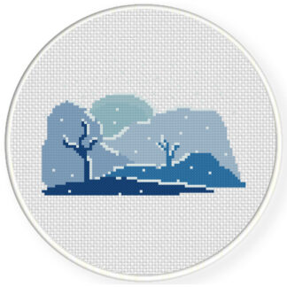 Snowy Day Cross Stitch Pattern