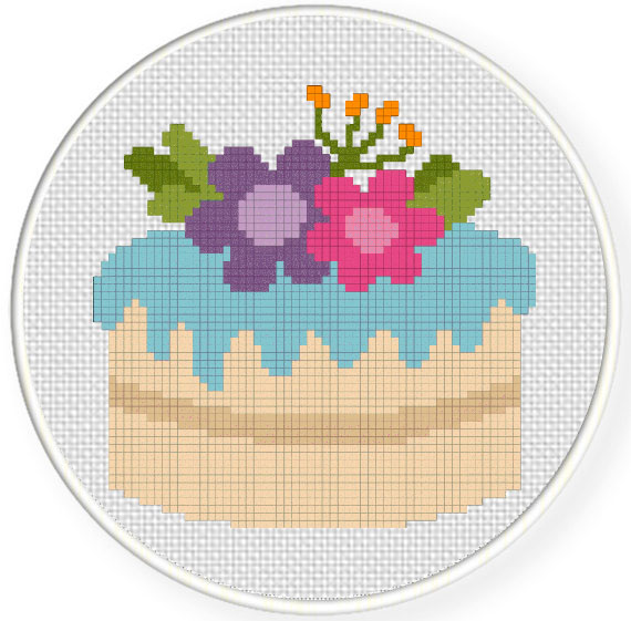 Spring Cake Cross Stitch Pattern – Daily Cross Stitch