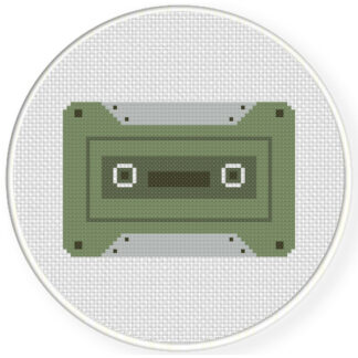 Vintage Cassette Cross Stitch Pattern