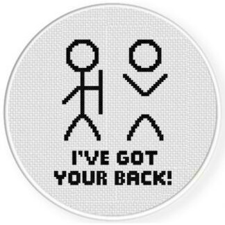 I've Got Your Back Cross Stitch Pattern