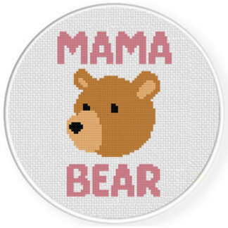 Mama Bear Cross Stitch Pattern