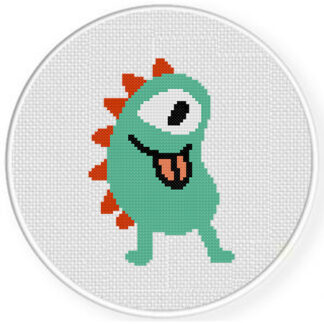 Playful Monster Cross Stitch Pattern