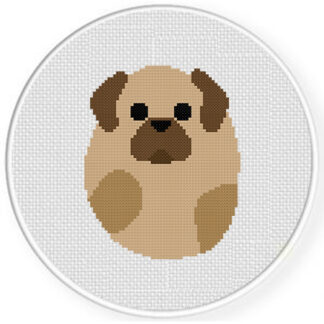 Pugtato Cross Stitch Pattern