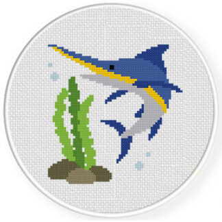 Sword Fish Cross Stitch Pattern