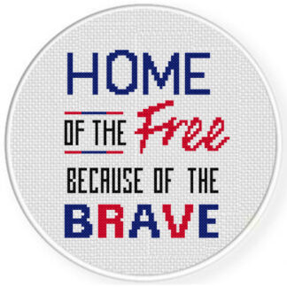 Home of the Free Cross Stitch Pattern
