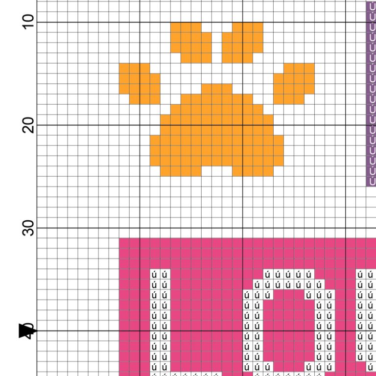 Live Love Meow Cross Stitch Pattern – Daily Cross Stitch