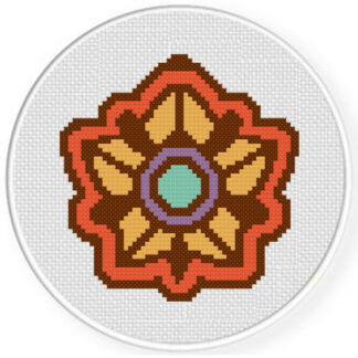 Mandala Flower Cross Stitch Pattern